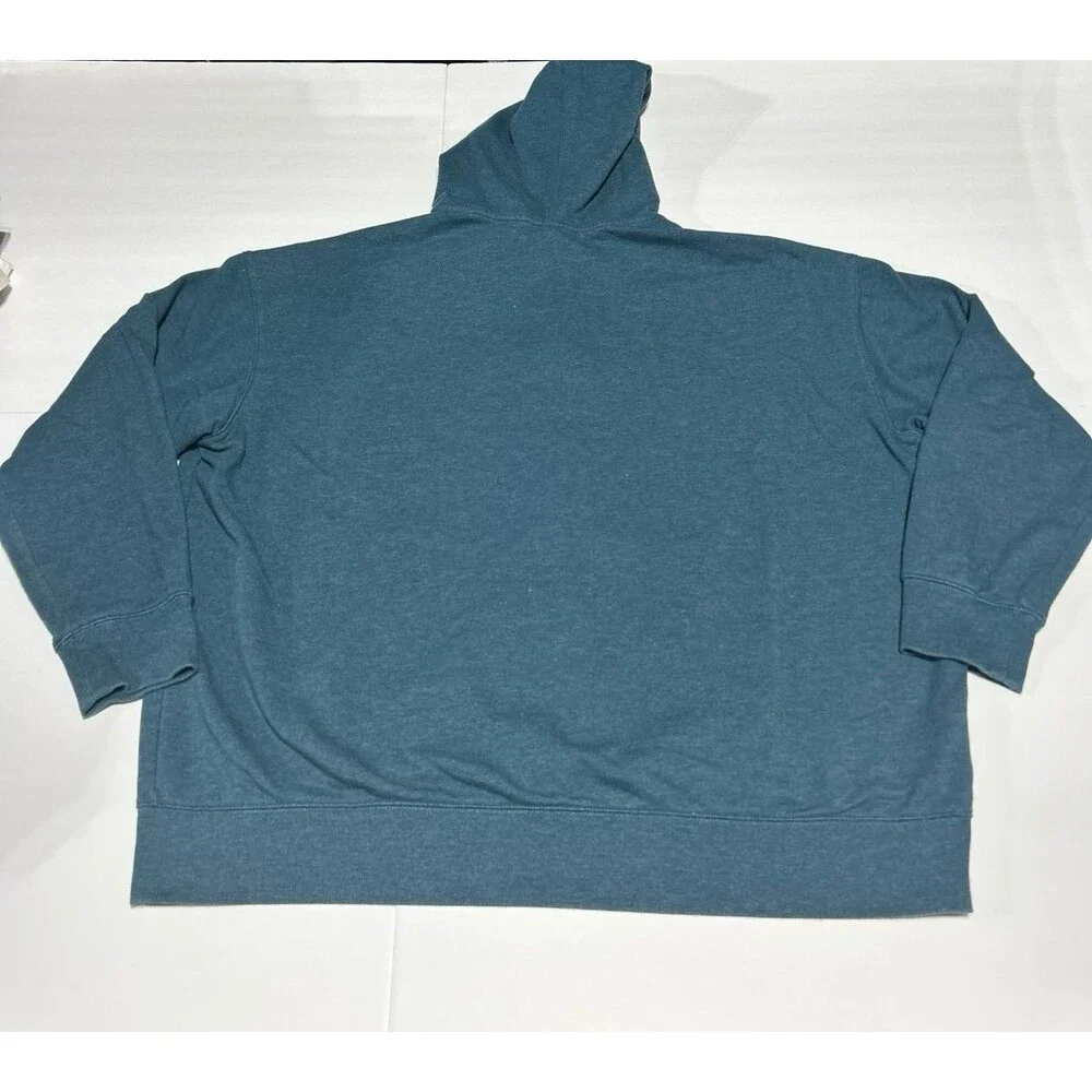 Eddie Bauer Men's XL Blue Heather Full-Zip Hoodie - Picture 6 of 7